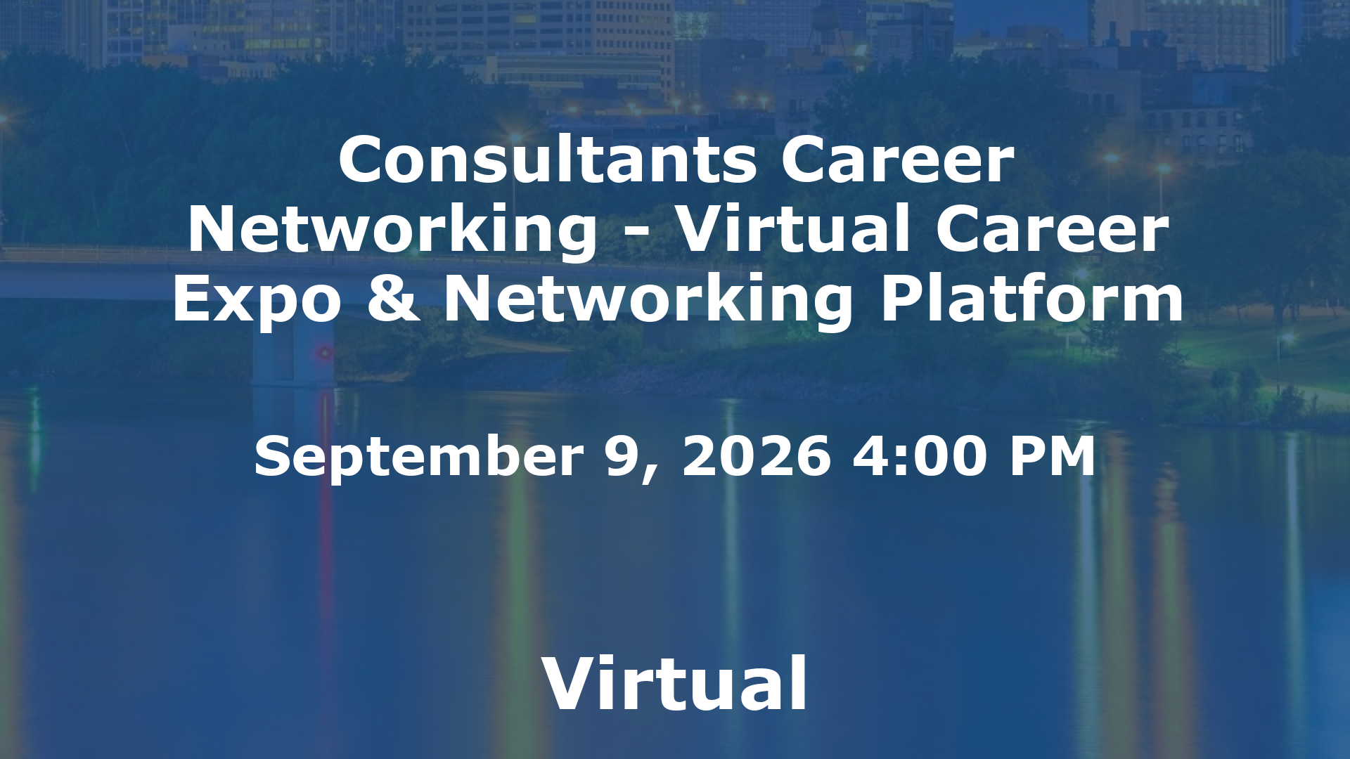 Consultants Career Networking - Virtual Career Expo & Networking Platform event image